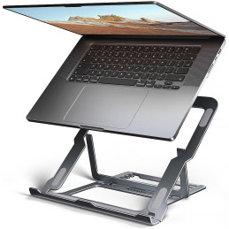AXAGON stojan pro notebooky a tablety 10" - 17,3" / STND-LAG /  8 pozic / šedý