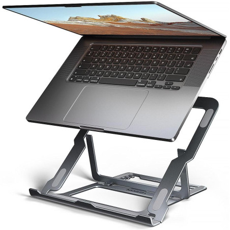 AXAGON stojan pro notebooky a tablety 10" - 17,3" / STND-LAG /  8 pozic / šedý