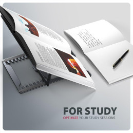 AXAGON stojan pro notebooky a tablety 10" - 17,3" / STND-LAG /  8 pozic / šedý