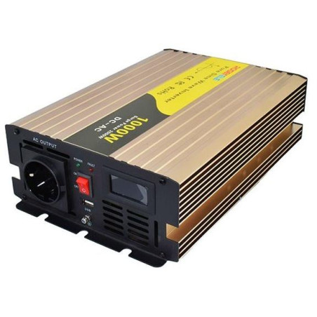 ROGERELE Sinusový měnič napětí REP1000-24, 1000W, 24V, USB port