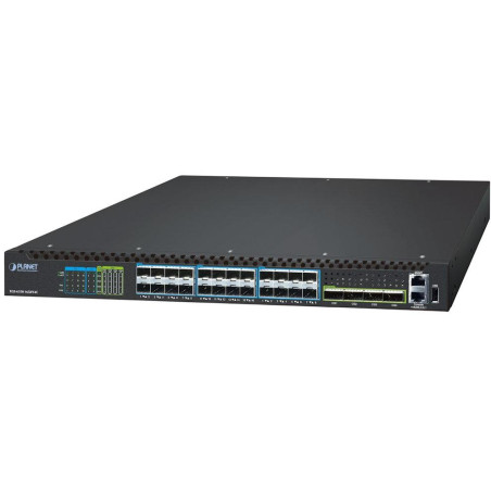 Planet XGS-6350-16X8Y4C L3 switch, 16x10G SFP+, 8x25G SFP28, 4x100G QSFP28, QoS, 2x power-in