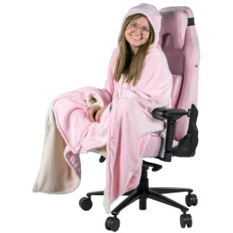 AROZZI Chair Blanket Pink/ univerzální hřejivá deka pro herní a kancelářské židle/ růžová