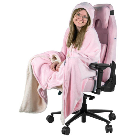 AROZZI Chair Blanket Pink/ univerzální hřejivá deka pro herní a kancelářské židle/ růžová