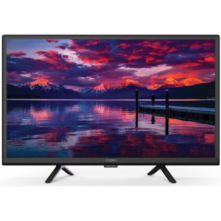 POŠKOZENÝ OBAL - STRONG LED TV 24"/ SRT24HE4023/ HD Ready/ 1366x768/ DVB-T2/C/S2/ H.265/HEVC/ 2x HDMI/ USB/ 12V/ černá/ F