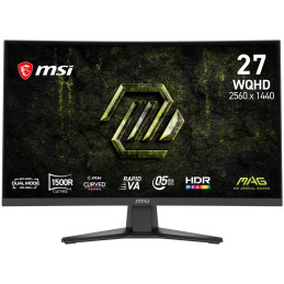 MSI Gaming MAG 275CQDF X24/ 27"/ 2560x1440/ VA/ 0,5ms/ 240Hz/ 300cd/m2/ 5000:1/ HDMI/ DP/ VESA/ černý