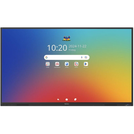 ViewSonic IFP 86"4K, Android 16 EDLA, 64 dotykov.bodů IR, 8G/128GB, HDMI,VGA,DP,,USB-A/B/C,RJ45,PIR sensor,2x20W speaker