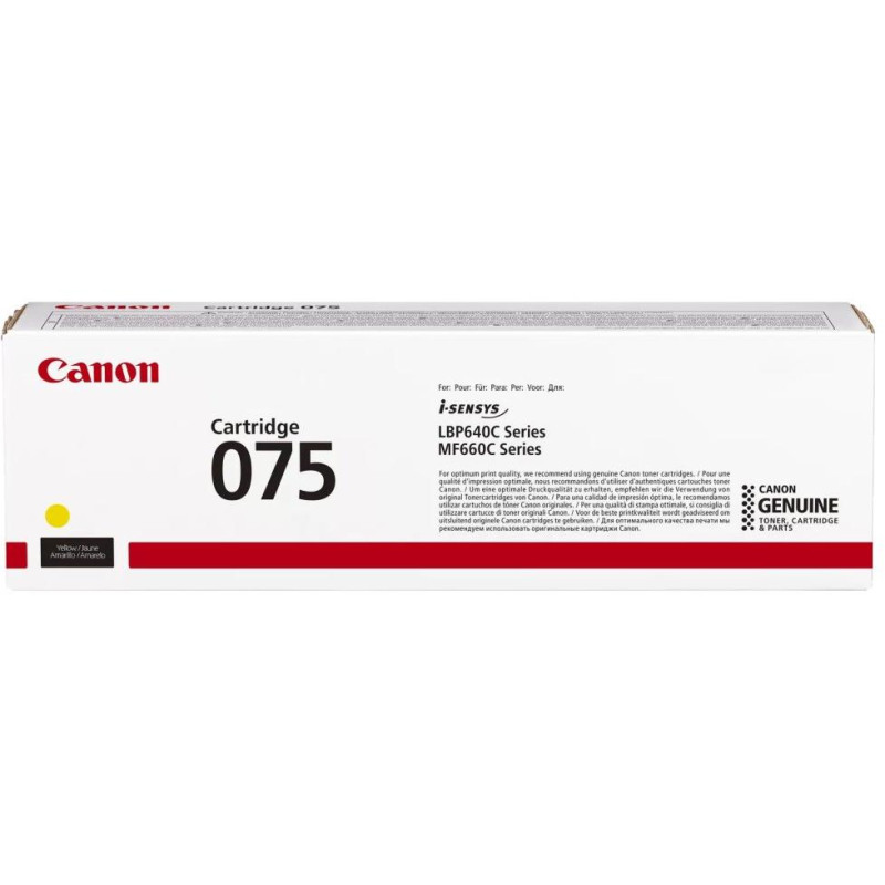 Canon TONER 075  Y žlutá pro i-SENSYS LBP646Cdw, LBP647Cdw, MF664Cdw, MF667Cdw