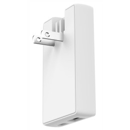 POŠKOZENÝ OBAL - Swissten cestovní adaptér GaN USB-C + USB-A 65w výměnné vidlice (US, EU, UK) bílý