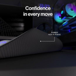 Endorfy podložka pod myš Pure Alt Gray L / 450x400 / voděodolná / obšitá / gumová spodní vrstva / šedá