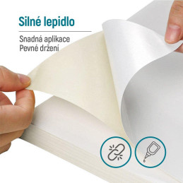 COLORWAY samolepící matný papír 88g/m2/(2 štítky na archu) 210x148.5mm / A4/ 100 kusů