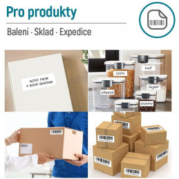 COLORWAY samolepící matný papír 88g/m2/(4 štítky na archu) 105x148mm / A4/ 100 kusů