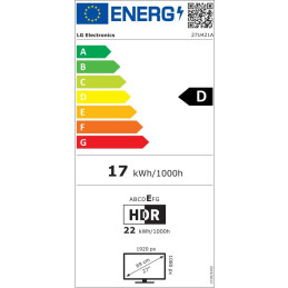 POŠKOZENÝ OBAL - LG monitor 27U421A-B 27" VA  1920x1080 / 16:9 /100Hz/ 250cdm / 5ms / USB-C 15W/ HDMI