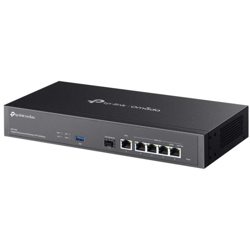TP-Link ER7406 Omada Gigabit Rackmount/Desktop VPN Router, 1x SFP, 5x WAN/LAN Gigabit port