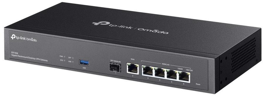 TP-Link ER7406 Omada Gigabit Rackmount/Desktop VPN Router, 1x SFP, 5x WAN/LAN Gigabit port