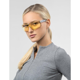 GUNNAR kancelářske/herní brýle CYBERPUNK DEX * STEEL *jantárová skla BLF 65 * GUNNAR focus