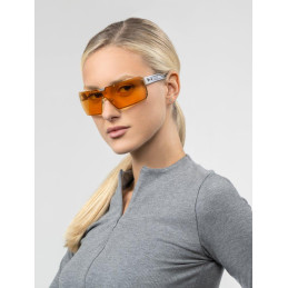 GUNNAR kancelářske/herní brýle CYBERPUNK DEX * STEEL *jantárová MAX  skla BLF 98 * NEUTRAL focus