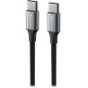 Swissten Datenkabel Textil II USB-C / USB-C 1,5 m schwarz