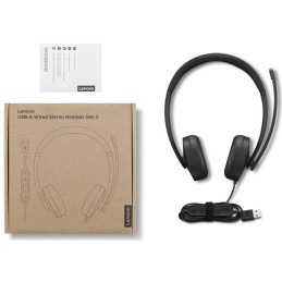 Lenovo sluchátka Wired Stereo Headset Gen 2 USB-A