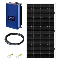 Solarmi 500F Balkónová elektrárna 1kW GridFree GTIL měnič s limiterem + 520Wp flexibilní solární panel + příslušenství