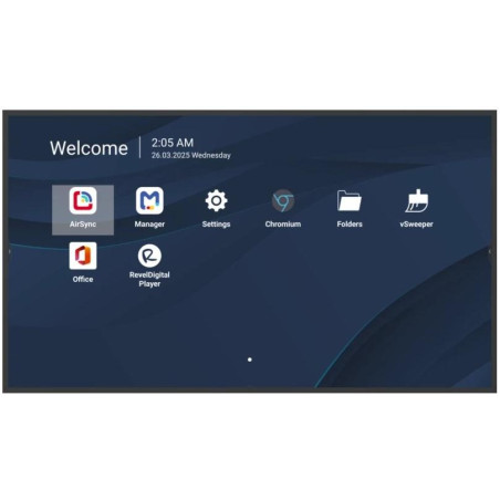 ViewSonic 65" Prezentační Display 3840*2160,500nits,1200:1,8GRAM/32GB,HDMI,USB-A,USB-C,RS232,Speaker16W*2,RJ45*2,Black