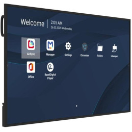 ViewSonic 65" Prezentační Display 3840*2160,500nits,1200:1,8GRAM/32GB,HDMI,USB-A,USB-C,RS232,Speaker16W*2,RJ45*2,Black