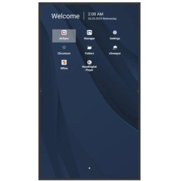 ViewSonic 65" Prezentační Display 3840*2160,500nits,1200:1,8GRAM/32GB,HDMI,USB-A,USB-C,RS232,Speaker16W*2,RJ45*2,Black