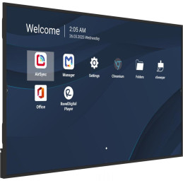 ViewSonic 75" Prezentační Display 3840*2160,500nits,1200:1,8GRAM/32GB,HDMI,USB-A,USB-C,RS232,Speaker16W*2,RJ45*2,Black
