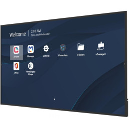 ViewSonic 75" Prezentační Display 3840*2160,500nits,1200:1,8GRAM/32GB,HDMI,USB-A,USB-C,RS232,Speaker16W*2,RJ45*2,Black