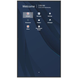 ViewSonic 75" Prezentační Display 3840*2160,500nits,1200:1,8GRAM/32GB,HDMI,USB-A,USB-C,RS232,Speaker16W*2,RJ45*2,Black