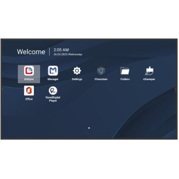 ViewSonic 86"Prezentační Display 3840*2160,500nits,1200:1,8GRAM/32GBHDMI,USB-A,USB-C,RS232,Speaker16W*2,RJ45*2,Black