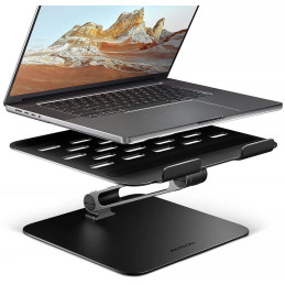 AXAGON hliníkový LQ stojan pro notebooky velikosti 10" - 16" / STND-LQB /  Nastavitelná výška/úhel / černý