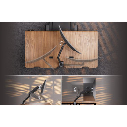 Endorfy držák monitorů Atlas GS Single / max. 10kg a 35" / pivot / VESA / plynová pružina