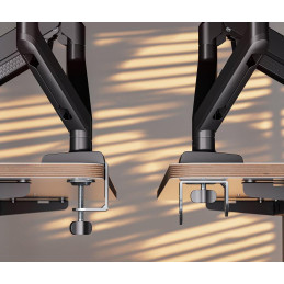 Endorfy držák monitorů Atlas GS Double / 2 monitory max. 10kg a 32" / pivot / VESA / plynová pružina
