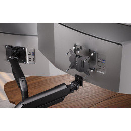 Endorfy držák monitorů Atlas GS Double / 2 monitory max. 10kg a 32" / pivot / VESA / plynová pružina