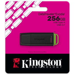 KINGSTON DataTraveler EXODIA 256GB / USB 3.2 Gen1 / černá + zelená