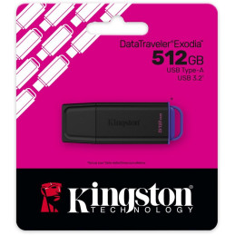 KINGSTON DataTraveler EXODIA 512GB / USB 3.2 Gen1 / černá + fialová
