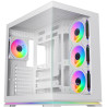 Krux skříň Atron ATX / 4x120 mm PWM ARGB fan / USB 2.0 / USB 3.0 / USB-C / panoramatická / bílá