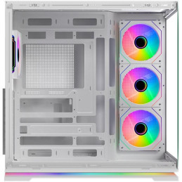 Krux skříň Atron ATX / 4x120 mm PWM ARGB fan / USB 2.0 / USB 3.0 / USB-C / panoramatická / bílá