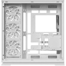 Krux skříň Atron ATX / 4x120 mm PWM ARGB fan / USB 2.0 / USB 3.0 / USB-C / panoramatická / bílá