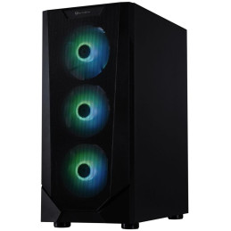 POŠKOZENÝ OBAL - BitFenix skříň C60 Negro / ATX /  4x 120mm ARGB fan + controller / 2xUSB 2.0 / USB 3.0 / tvrzené sklo / černá