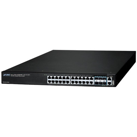 Planet SGS-6341-24T6X L3 switch, 24x1Gb, 6x10Gb SFP+, HW/IP stack, VSF/Cluster
