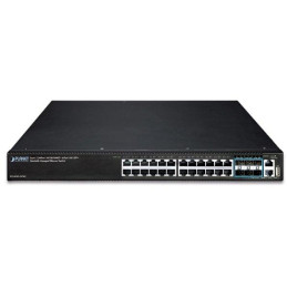 Planet SGS-6341-24T6X L3 switch, 24x1Gb, 6x10Gb SFP+, HW/IP stack, VSF/Cluster
