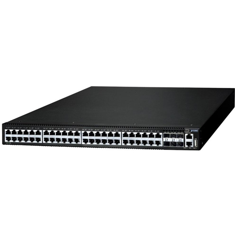 Planet SGS-6341-48T6X L3 switch, 48x1Gb, 6x10Gb SFP+, HW/IP stack, VSF/Cluster