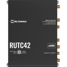 Teltonika RUTC42 průmyslový router   4x LAN, 1x WAN, Dual modem, SIM + eSIM, 2x LTE, Wi-Fi 6