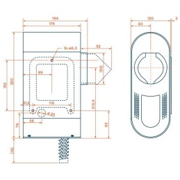 OlifeEnergy EV nabíječ elektromobilů PLUS AC 22kW, Wallbox, Type2, zásuvka, pro DEYE/Solarmi, RFID, automód