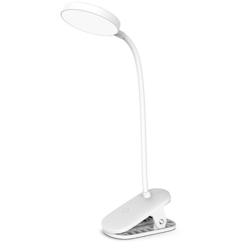 Colorway stolní LED lampa / CW-DL02B-B/ Integrovaná baterie / Klip/ Bílá