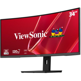 ViewSonic VA3420C-2 34" 21:9, 3440 x 1440, VA zakřivený monitor,120Hz,HDMI,DP,USB,USB-C 96W, speakers,výš. stavitelný