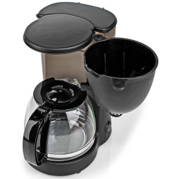 NEDIS Butler kávovar/ na deset šálků/ objem 1,25 l/ automatické vypnutí/ černý