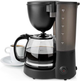 NEDIS Butler kávovar/ na deset šálků/ objem 1,25 l/ automatické vypnutí/ černý