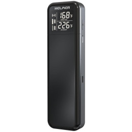 HELMER chytrý bezdrátový kuchyňský teploměr s jednou sondou TM 27/ LCD displej/ –10 až 100 °C/ Bluetooth/ černý